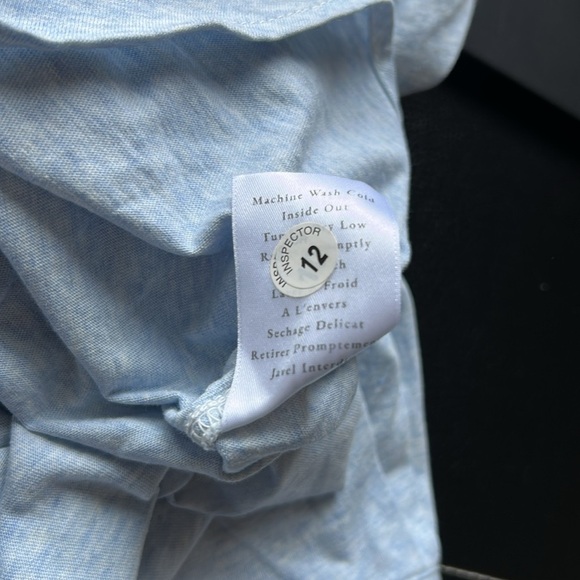 FRANK and EILEEN Eileen Tee Lab Shirt Relaxed Fit Button Up Blue Sz XS NEW - Picture 11 of 14